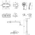 JACOB DELAFON - Colonne de douche encastrée thermostatique Grands Boulevards ronde noire mate - vignette