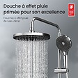 EMKE - EMKE Système de Douche avec Thermostat, Chrome, Éclairage LED, Ensemble Douche à Effet Pluie avec 3 Modes de Jet, avec Bec de Sortie Inférieur - vignette