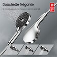 EMKE - EMKE Système de Douche avec Thermostat, Chrome, Éclairage LED, Ensemble Douche à Effet Pluie avec 3 Modes de Jet, avec Bec de Sortie Inférieur - vignette