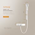 EMKE - EMKE Colonne de Douche Thermostatique – Blanc Mat, Débit d'Eau Ajustable,Design Minimaliste Séparé, Douchette 3 Fonctions,Kit de Douche - vignette