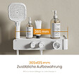 EMKE - EMKE Colonne de Douche Thermostatique – Blanc Mat, Débit d'Eau Ajustable,Design Minimaliste Séparé, Douchette 3 Fonctions,Kit de Douche - vignette