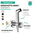 HANSGROHE - Douchette bidette EcoSmart S avec robinet d'arret et corps d'encastrement Chromé - vignette