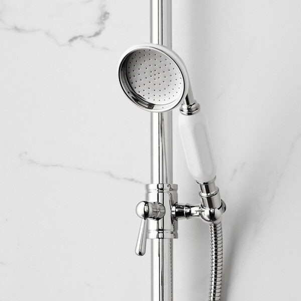 JACOB DELAFON - Pommeau de douche Cléo 1889 chrome + flexible - large