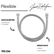 JACOB DELAFON - Pommeau de douche Shift+ carré 2 jets chromé + flexible 175 cm métal - vignette