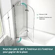 EMKE - EMKE Pare-Baignoire 100 x 140 cm – Paroi de Douche Pliable en Verre Trempé 6 mm avec Revêtement Nano, Installation Réversible - vignette
