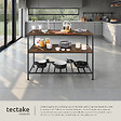 TECTAKE - Étagère de cuisine Akeley Bois foncé industriel, rustique - vignette