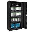 TECTAKE - Armoire de classement en métal verrouillable ajustable en noir - vignette