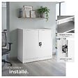 TECTAKE - Armoire métallique à dossiers 3 étagères 90x40x90cm gris - vignette