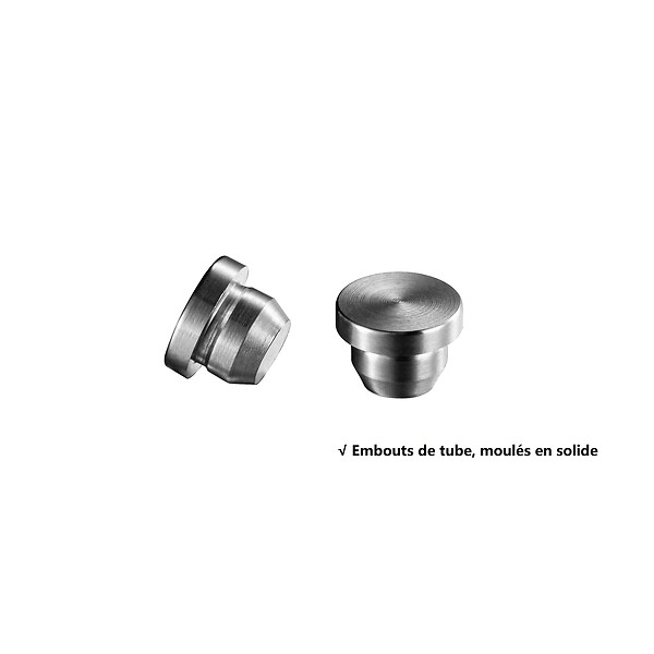 AICA SANITAIRE - Garde-corps avec main courante, 100cm, en acier inoxydable 304, garde-corps avec 5 traverses, pour intérieur et extérieur - large