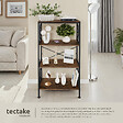 TECTAKE - Etagère Barry 61,5x31,5x133,5cm Bois foncé industriel, rustique - vignette