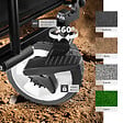 TECTAKE - Chariot pliable LEON avec freins, capacité de charge 80kg noir - vignette
