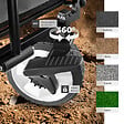 TECTAKE - Chariot pliable LEON avec freins, capacité de charge 80kg gris - vignette
