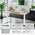 TECTAKE - Cloison de bureau Noisy avec coins arrondis gris - vignette
