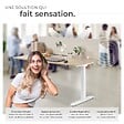 TECTAKE - Cloison de bureau Noisy avec coins arrondis beige - vignette