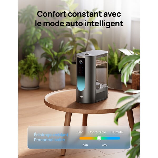 DREO - Humidificateur DREO 813S 6L chaud et froid silencieux autonomie 45H - large