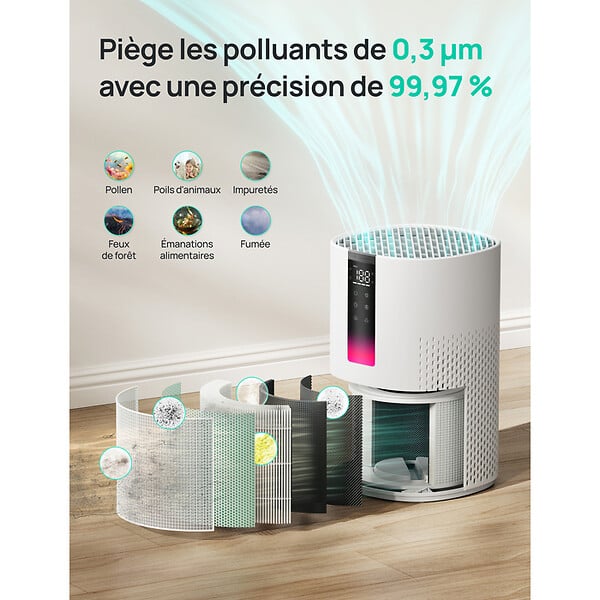 DREO - Purificateur d’air Dreo Macro AP605S Multi-couche HEPA - large