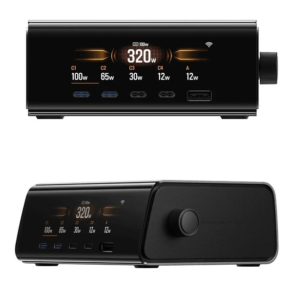 ECOFLOW - EcoFlow RAPID Pro Desktop Charger - 320W, 5 ports, GaN, ultra-rapide - large