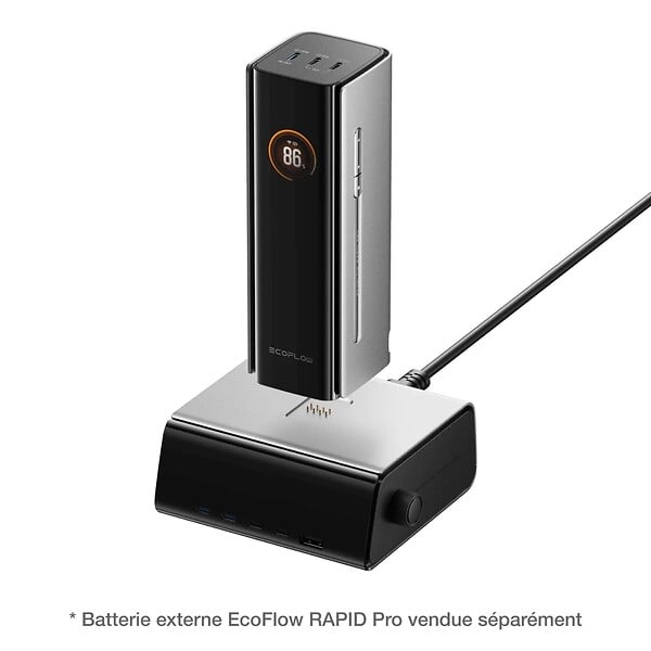 ECOFLOW - EcoFlow RAPID Pro Desktop Charger - 320W, 5 ports, GaN, ultra-rapide - large