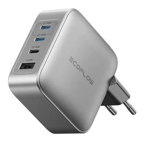 ECOFLOW - EcoFlow RAPID Pro Charger 140W - Chargeur GaN 4 ports, compact et puissant - large