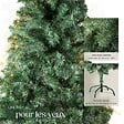 TECTAKE - Sapin de Noël artificiel avec support métallique  vert - vignette