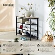 TECTAKE - Étagère à chaussures PORTSMOUTH 100x30,5x72,5cm Bois clair industriel, Chêne Sonoma - vignette