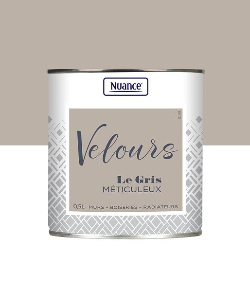 NUANCE - Peinture Velours - Gris meticuleux - Multi-support - 0,5L - large