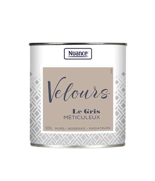 NUANCE - Peinture Velours - Gris meticuleux - Multi-support - 0,5L - large