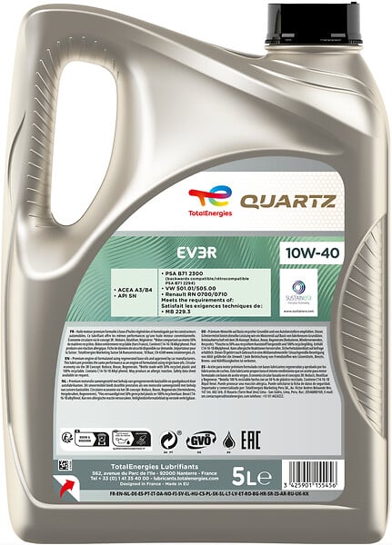 TOTALENERGIES - Quartz EV3R 10W-40 5L - large