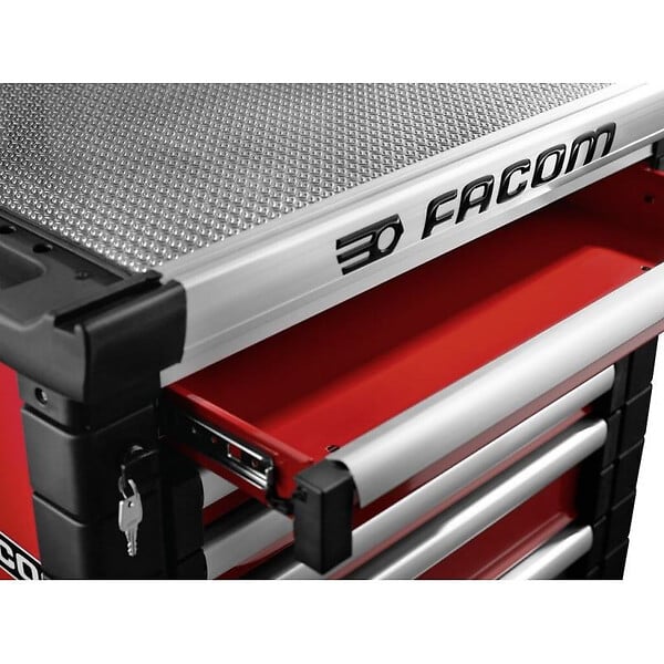 FACOM - Servante d'atelier vide FACOM JET.6M3APF - 6 tiroirs - rouge - large