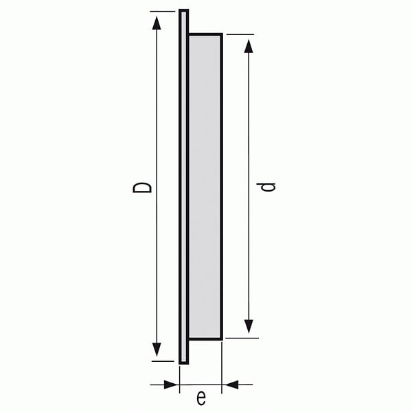 NICOLL - Grille de ventillation Nicoll ronde avec moustiquaire - large