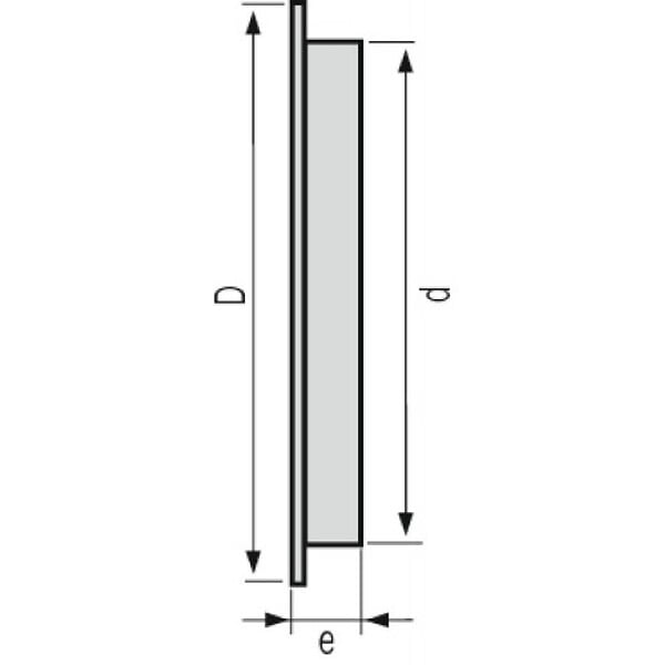 NICOLL - Grille de ventillation Nicoll ronde avec moustiquaire - large