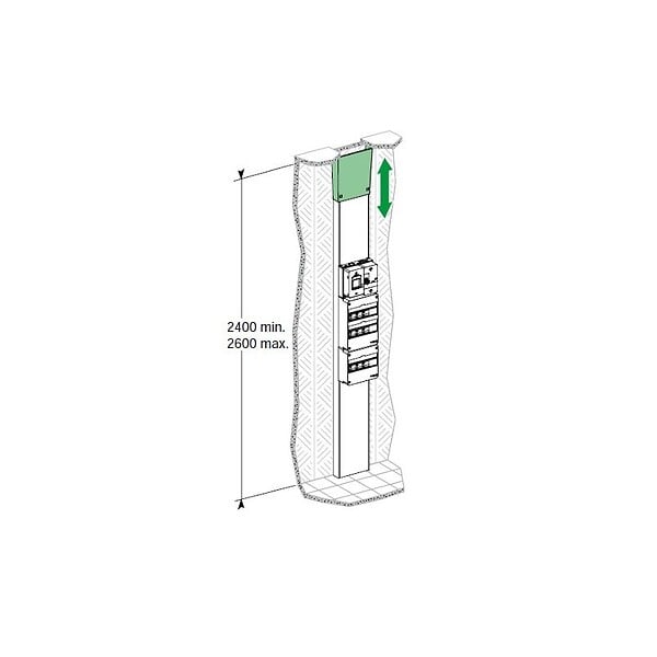 SCHNEIDER - Kit goulotte SCHNEIDER R9HKT18 18M - 2 parties - corps - capot - cloisons - capot ERDF Resi9 - large