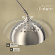 TECTAKE - Lampe sur pied ARCUS en acier style rétro, 60W Nickel mat - vignette