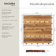 TECTAKE - Dalles de terrasse TABULA 4 lames marron - vignette