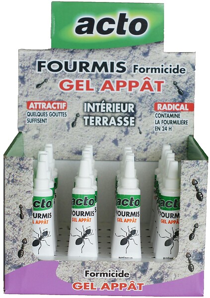 ACTO - Gel appât fourmis - Tube 15g - Action rapide 24h - large