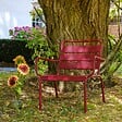OVIALA - Fauteuil de jardin bas relax acier pourpre - Palavas - vignette