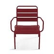 OVIALA - Fauteuil de jardin bas relax acier pourpre - Palavas - vignette