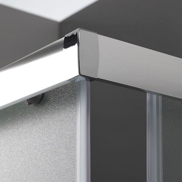 KIAMAMI VALENTINA - Cabine De Douche 80X100 Verre 6 Mm Opaque Verre Martelé | Giada - large
