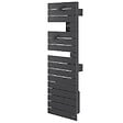 ATLANTIC - Sèche-serviettes connecté Nefertiti étroit mât gauche 600W graphite - ATLANTIC - 850630 - vignette