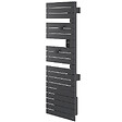 ATLANTIC - Sèche-serviettes connecté Nefertiti avec soufflerie mât à droite 1500W graphite - ATLANTIC - 850065 - vignette