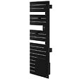 ATLANTIC - Sèche-serviettes connecté Nefertiti mât à gauche 500W noir - ATLANTIC - 850019 - vignette