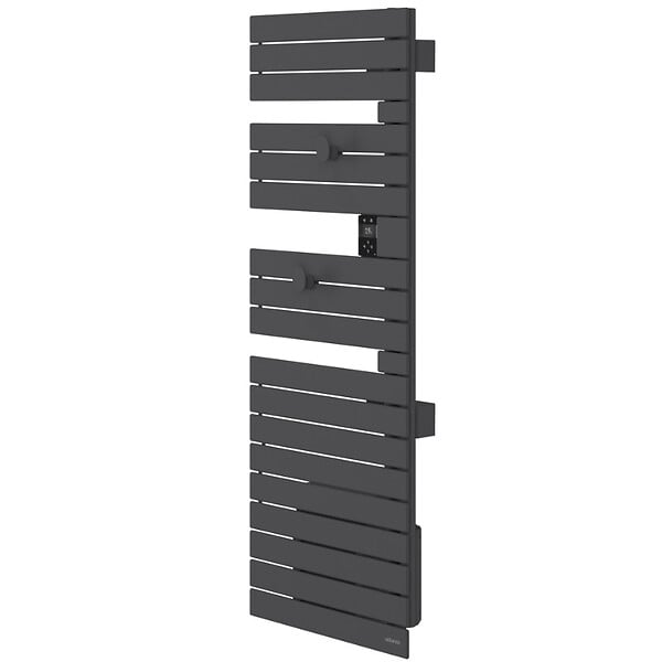 ATLANTIC - Sèche-serviettes connecté Nefertiti avec soufflerie mât à gauche 1500W anthracite - ATLANTIC - 850058 - large