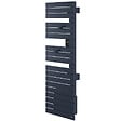 ATLANTIC - Sèche-serviettes connecté Nefertiti avec soufflerie mât à gauche 1500W bleu profond - ATLANTIC - 850060 - vignette