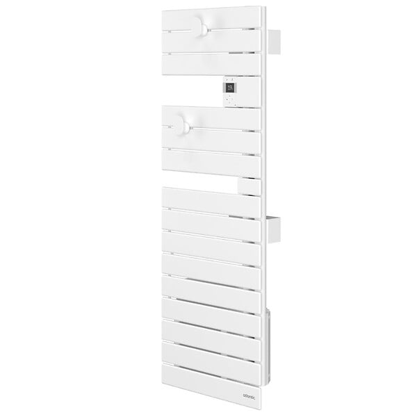 ATLANTIC - Sèche-serviettes connecté Nefertiti étroit mât gauche 500W blanc brillant - ATLANTIC - 850632 - large
