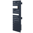 ATLANTIC - Sèche-serviettes connecté Nefertiti étroit avec soufflerie mât gauche 1600W bleu profond - ATLANTIC - 850601 - vignette
