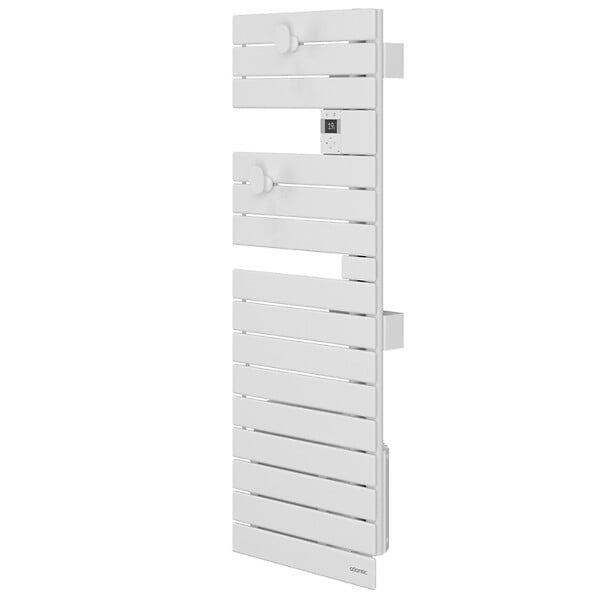 ATLANTIC - Sèche-serviettes connecté Nefertiti étroit avec soufflerie mât gauche 1600W blanc carat - ATLANTIC - 850485 - large