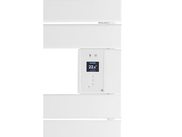 THERMOR - Radiateur sèche-serviettes électrique étroit Riviera 2 - Sans soufflerie - 500W - Blanc satin - large