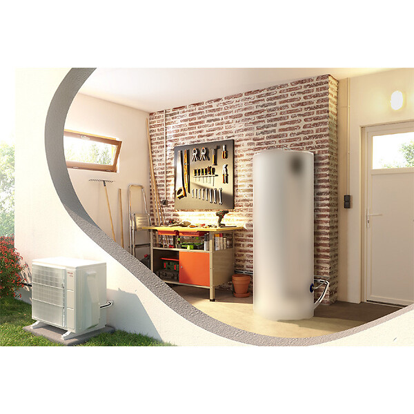 ATLANTIC - Unité extérieure pour chauffe-eau thermodynamique Calypso Split Atlantic - 1450W - R32 - 50dB(A) - large