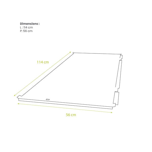 DECOCLIM - Sous-face pour cache en aluminium brun argile taille L - DECOCLIM - 23AL8003-SSF - large