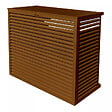 DECOCLIM - Cache unité extérieure en aluminium brun argile taille XL - DECOCLIM - 23AXL8003 - vignette
